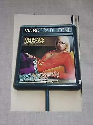 Versace Advertisement Photograph Via Bocca Di Leone Italy Handbag Ad Pic Clothes • $5.99