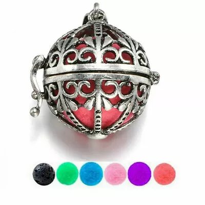 $2.23 • Buy Charm Locket Necklace Fragrance Essential Oil Aromatherapy Diffuser Pendant Gift