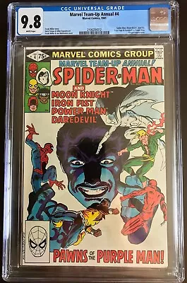 Marvel Team-Up Annual #4 CGC 9.8 White Pages Moon Knight Others Marvel 1981 • $150
