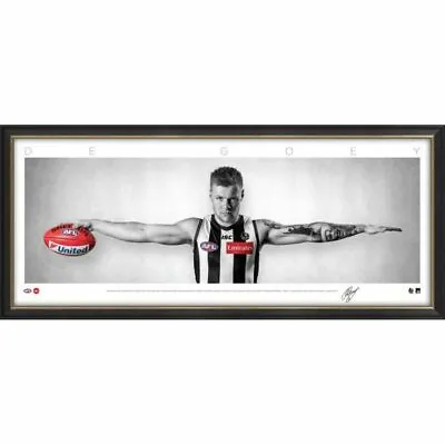 $54.99 • Buy Jordan De Goey Collingwood Magpies Signed Framed Poster Daicos Afl Memorabilia