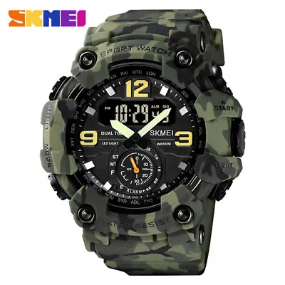 SKMEI Digital Men Watch Shockproof Wristwatch Fashion Sport Alarm Male Watches • $14.98