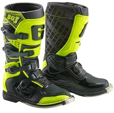 Gaerne Sgj Yellow Flo/black Kids Mx Boots Motocross Enduro Off Road Boots • £99.99