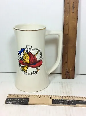 Vtg Hfd Hillcrest Fir Co No.1 Cup Mug Fire Dept 1915-1975 60 Year Anniversary • $6.52