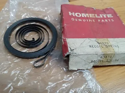 Genuine HOMELITE RECOIL SPRING 63870 Fits Various Chainsaws NOS • £8.25