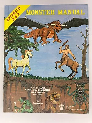 Advanced Dungeons & Dragons Monster Manual 3rd Edition 1978 TSR Games Gary Gygax • $128.99