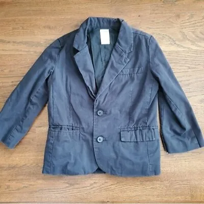 GYMBOREE Boys XS 3/4 Navy Blue Blazer Style Jacket • $12