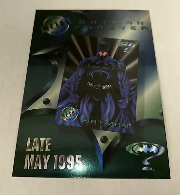 Batman Forever Fleer Metal Jumbo Promo Marvel Artwork Card May 1995 DC Comics • $7.49