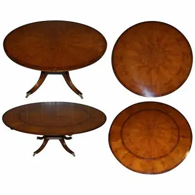 Brand New Cluster Oak Extending Jupe Round Dining Tables Seats 6 - 10 People • £7500