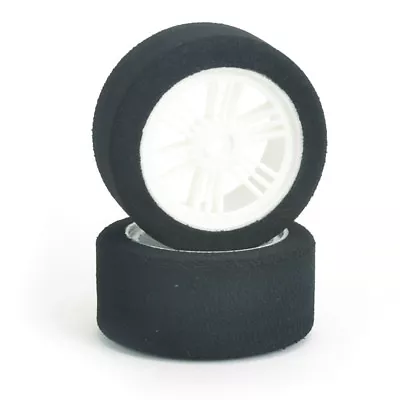 $16.44 • Buy Contact RC J13504 1/10 Rear Foam Tires L30mm 35Sh Jap Compound White Wheels (2)
