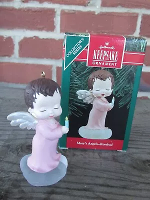 Hallmark Keepsake Ornament Mary’s Angels Rosebud - 3rd In Series - 1990 • $20