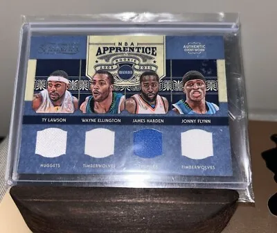 2009-10 Treasures NBA APPRENTICE James Harden Ty Lawson + #/100 QUAD RC JERSEY • $29.99