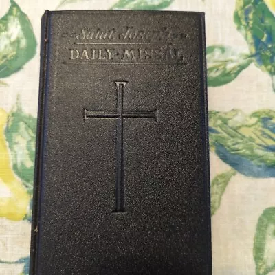 Saint Joseph Daily Missal Vintage 1959 With Protective Cover • $30