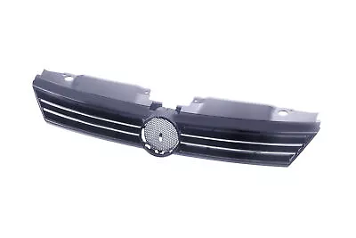 Black Front Grille Grill W/Chrome Trim For 11-14 VW Jetta MK6 Sedan New Parts • $41.28