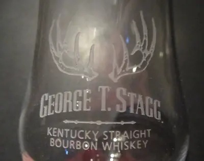 GEORGE T STAGG Bourbon Whiskey GLENCAIRN GLASS Sipping Empty Kentucky Buffalo Tr • $23.99