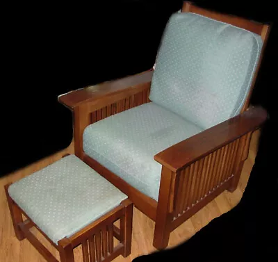 BASSETT FURNiTURE GROVE PARK MORRiS MiSSiON STYLE ARTS & CRAFTS CHAiR RECLiNER • $1499.95