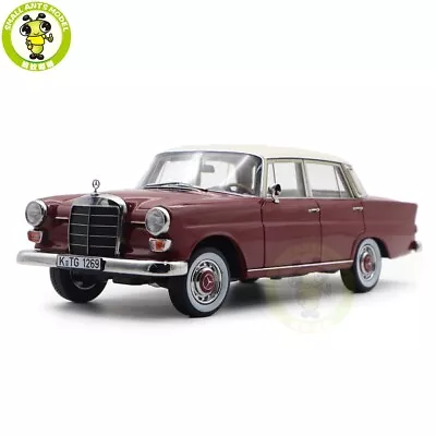 1/18 Benz 200 1966 Norev 183706 Red Diecast Model Toys Cars Gifts For Friends • $106.25