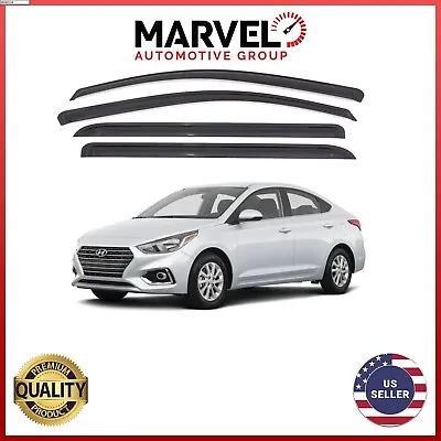 Smoke Window Sun Vent Visor Rain Guards Deflectors For Hyundai Accent 2018-2022 • $29