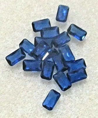 Synthetic Spinel Sapphire Octagon Cut Loose Gems - Various Sizes & Packs • £4.37