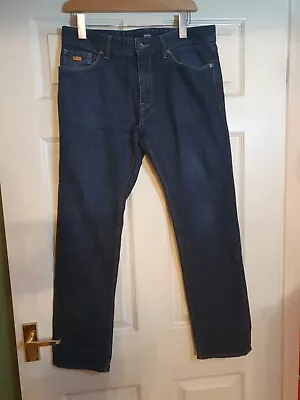 Hugo Boss Stretch Fit Navy Jeans W32 L30 Vgc • £18