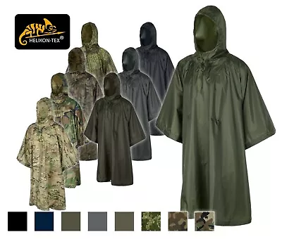 HELIKON-TEX PONCHO U.S. Army WATERPROOF Rain Jacket Survival TARP Military • $46