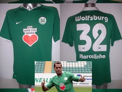 £49.99 • Buy Vfl Wolfsburg Marcelinho Shirt Jersey Trikot Nike XL Football Soccer Vintage Top