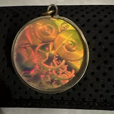 Old Watch Movement Hologram Pendant As Is Normal Wear On Finish • £115.82