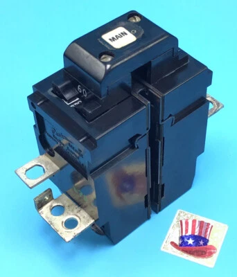 $29.99 • Buy Main Circuit Breaker Pushmatic W260 P260 60 Amp 2 Pole 120/240V