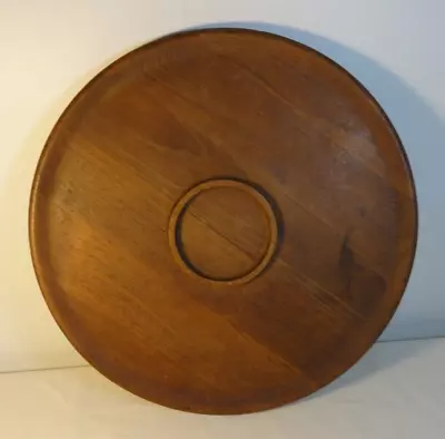 Dansk Teak Lazy Susan Hors D'oerve Rotating Platter - Mid Century Modern • $24.99