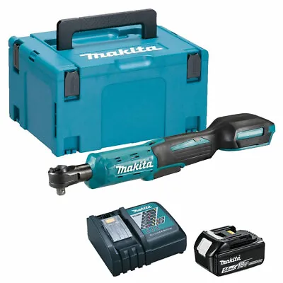 Makita DWR180 18V Ratchet Wrench With 1 X 5.0Ah Battery Charger & Type 3 Case • £284