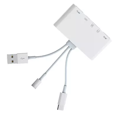 5 In 1 Memory Card Reader SD Card Reader USB OTG Adapter For IPhone/iPad • £14.03