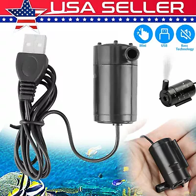 USB 5V Water Pump Mini Mute Submersible Garden Fountain Tool Fish Tank Watering • $6.43