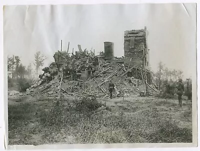 RUINS OF GERMAN OBSERVATION POST. WWI.  (8x10 REPRINT) • $39.89