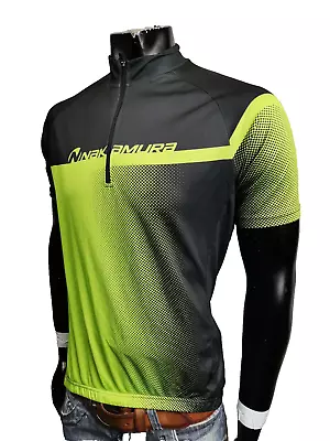 Nakamura Mens Cycling Zip T-shirt Design Sport Enduro Mtb Bike Slim Xl/54 • £2.14