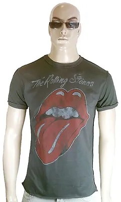 Amplified Rolling Stones Tongue Rock Star Vintage Click Designer Vip T-Shirt M • $76.21