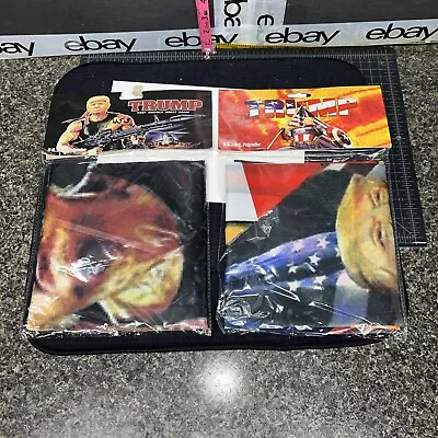 (2) Donald Trump  3’ X 5’ Polyester Flags New Unopened (Rambo & Captain America) • £21.85