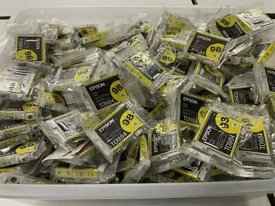 Yellow Genuine Epson 98 Ink Cartridge Lot Of 100 In BAG • $449.99
