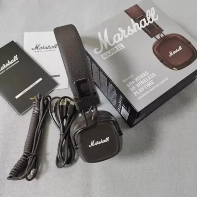 Marshall Major IV Bluetooth Headphones Wireless Charging - Black - NEW SEALED • £67.99