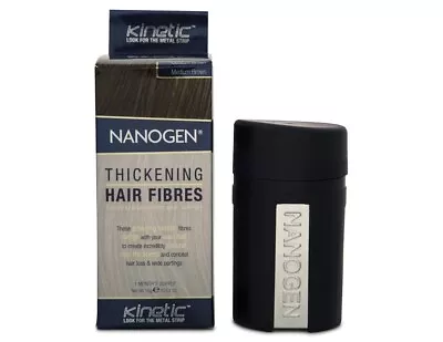 Nanogen Natural Keratin Hair Fibres New Kinetic Look Shade 05 MEDIUM BROWN 30g • £18.89