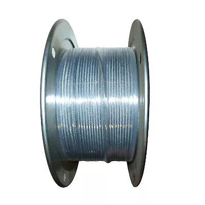 3/32  Aircraft Cable X 100 FT Galvanized 7x7 Steel Core Guide Wire Railing • $19.50