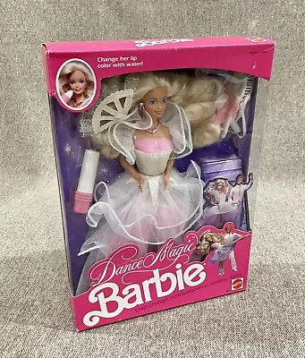 Vintage 1989 DANCE MAGIC BARBIE DOLL By MATTEL New In Box # 4836 NRRB • $51.96