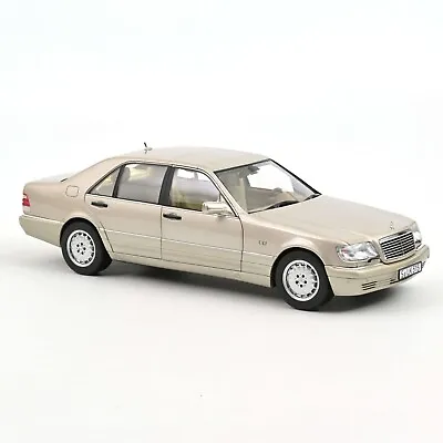 1/18 Mercedes-Benz S600 Smoke Silver Metallic 1997 Diecast Model Norev 183723 • $145.89