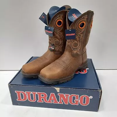 Durango Maverick Men's Brown Slip On & Oil Resistant Boots Size 11W - NWT • $66