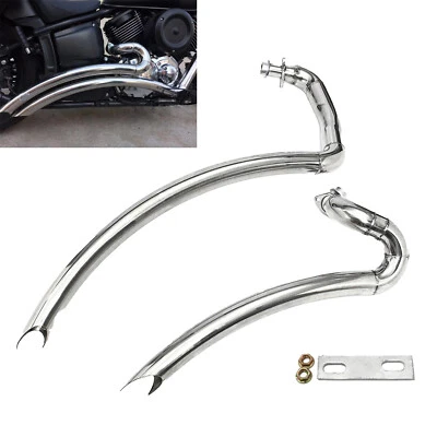 $189 • Buy Chrome Exhaust Pipe Full System Muffler For Yamaha V-Star 1100 XVS1100 US