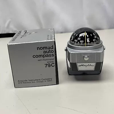 Vintage Airguide Nomad Auto Compass  Model 79C NO Instructions USA Used • $29.95