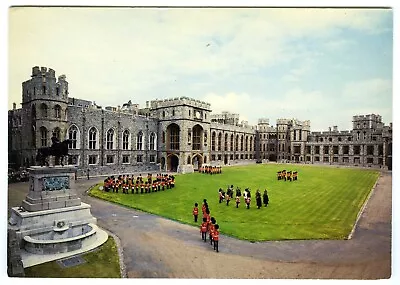 1970s Arthur Dixon Postcard Band & Guards In Windsor Castle Quadrangle Unposted • £2.35