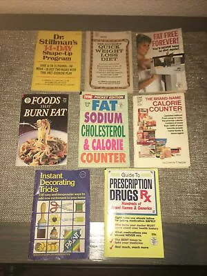 Vtg. Lot Of 8 Dell / Mini Mag Purse Books~Weight Loss RX Drugs Decorating Tips • $10