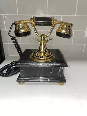 Vintage Horchow Phone  Made From Black Marble • $45