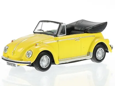 $12.90 • Buy VW Volkswagen Käfer Beetle Convertible Yellow Diecast Model Car 711ND-VW-01 Cara
