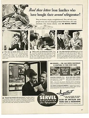 1940 Servel Electrolux Gas Refrigerator Vintage Print Ad • $8.95