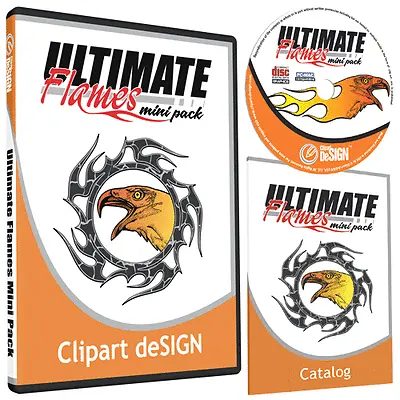 Flames Clipart-vinyl Cutter Plotter Images-vector Clip Art Graphics Cd • $29.95